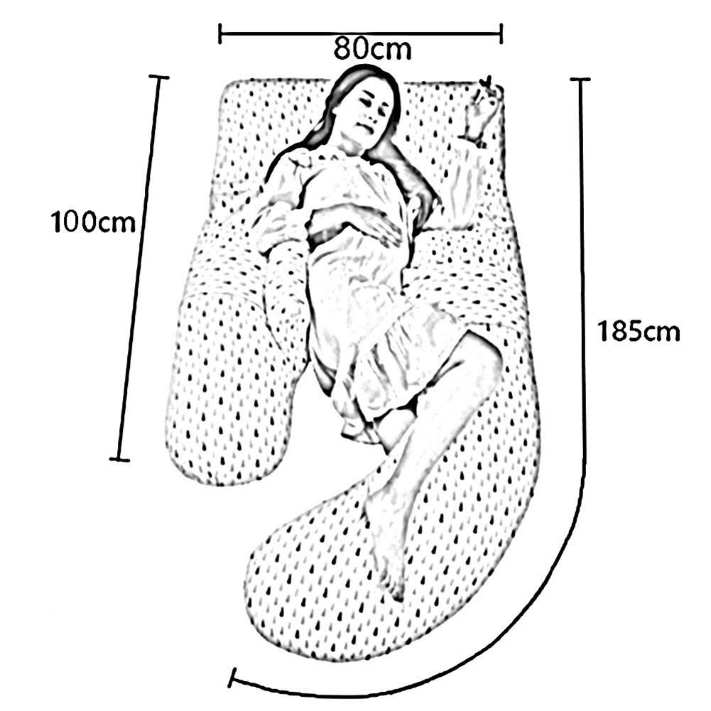 U-Shaped Maternity Body Pillow for Pregnant Women - Full Length Pregnancy Support Pillow with Removable Cover for Back, Hips, Legs & Belly Relief - Perfect for Sleeping, Nursing & Comfort During Pregnancy