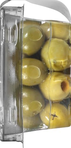 Fresh Pitted Castelvetrano Olives - 4.4 oz Jar | Premium Italian Green Olives for Salads, Charcuterie Boards & Mediterranean Recipes