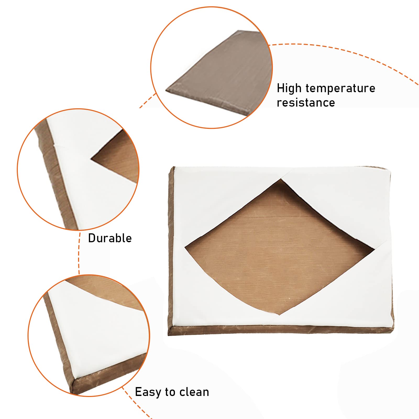 Heavy Duty Heat Press Platen Wrap Cover - 16x20 Inch Sublimation Heat Press Machine Plate Protector for T-Shirts, Mugs & DIY Projects