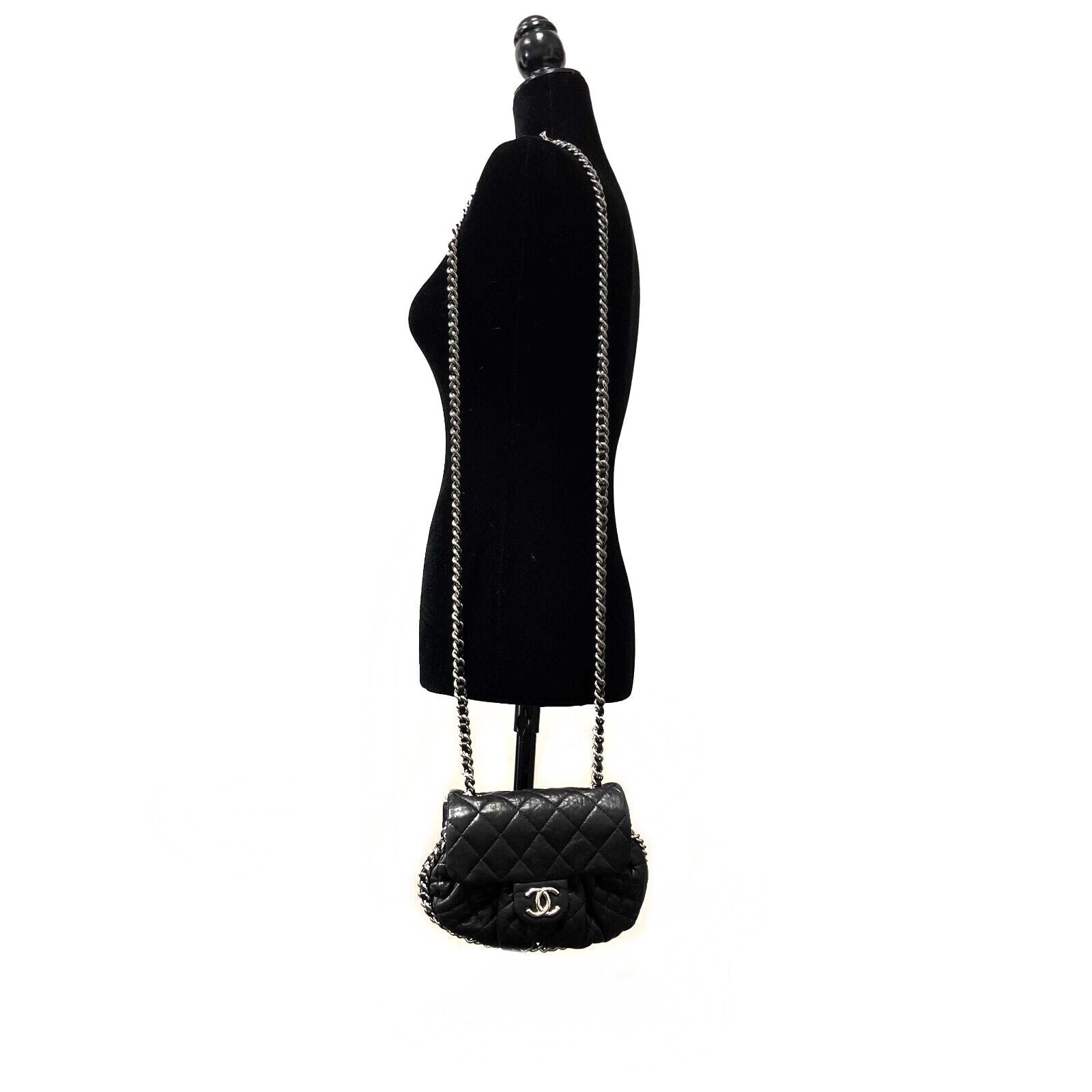Chanel CC Quilted Lampskin Chain Crossbody Bag - Luxury Designer Handbag for Women | Perfect for Evening Parties, Date Nights & Special Occasions