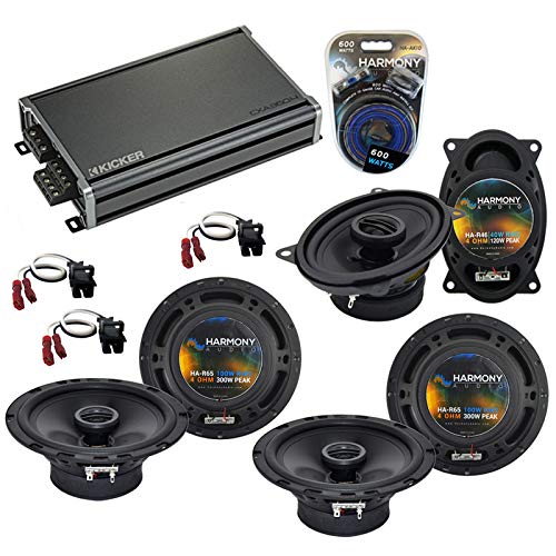 GMC Safari Mini Van 1996-2005 OEM Replacement Speakers Bundle with CXA360.4 Amp - Harmony Audio Car Audio System Upgrade for Enhanced Sound Quality | Perfect for Road Trips & Daily Commutes