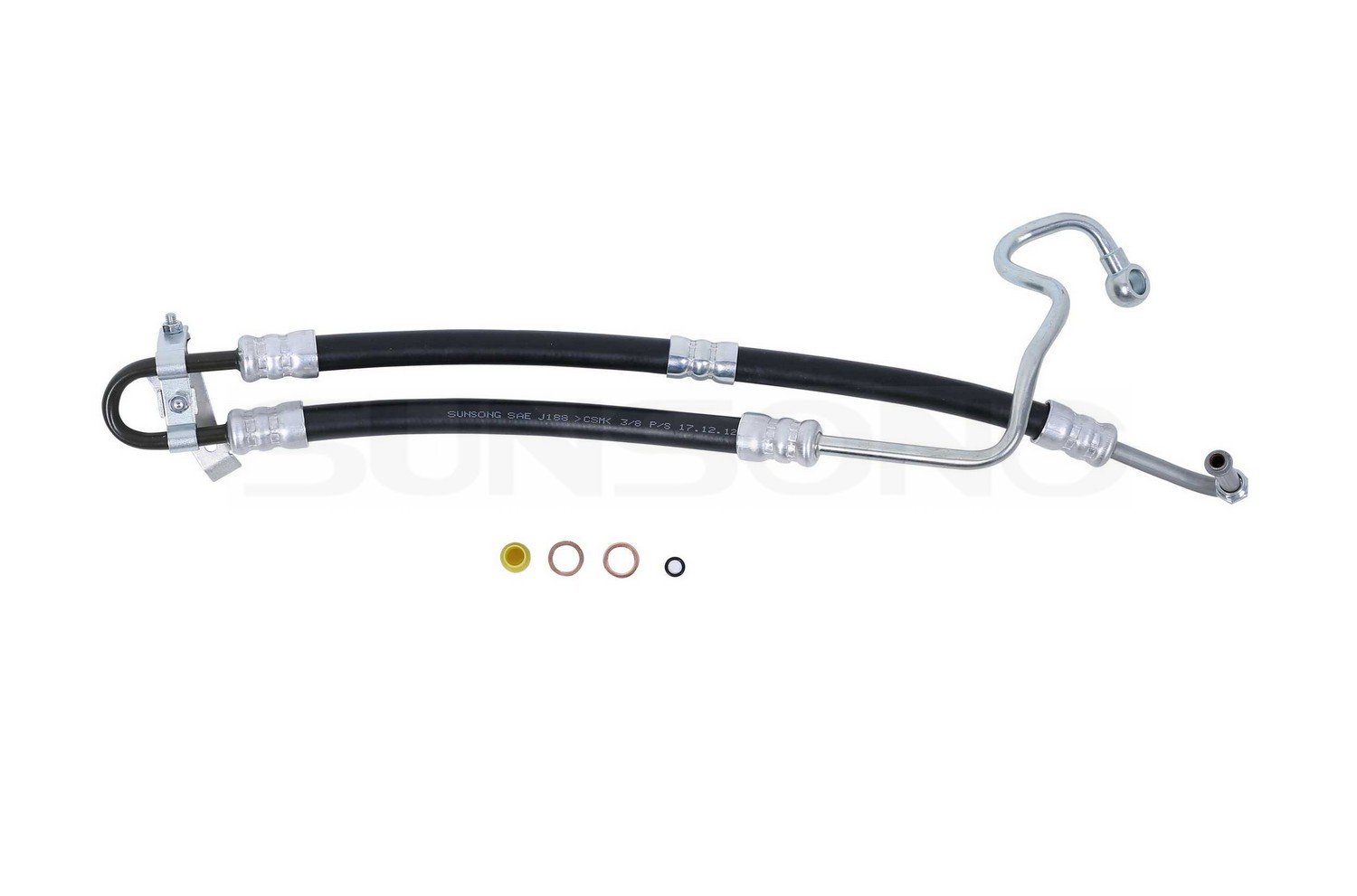 Sunsong 3402893 Power Steering Pressure Line Hose Assembly - High-Quality Replacement for Smooth Steering Performance | Perfect for Chevy, GMC, Ford, Dodge Vehicles | Ideal for Off-Roading, Daily Commuting & Towing