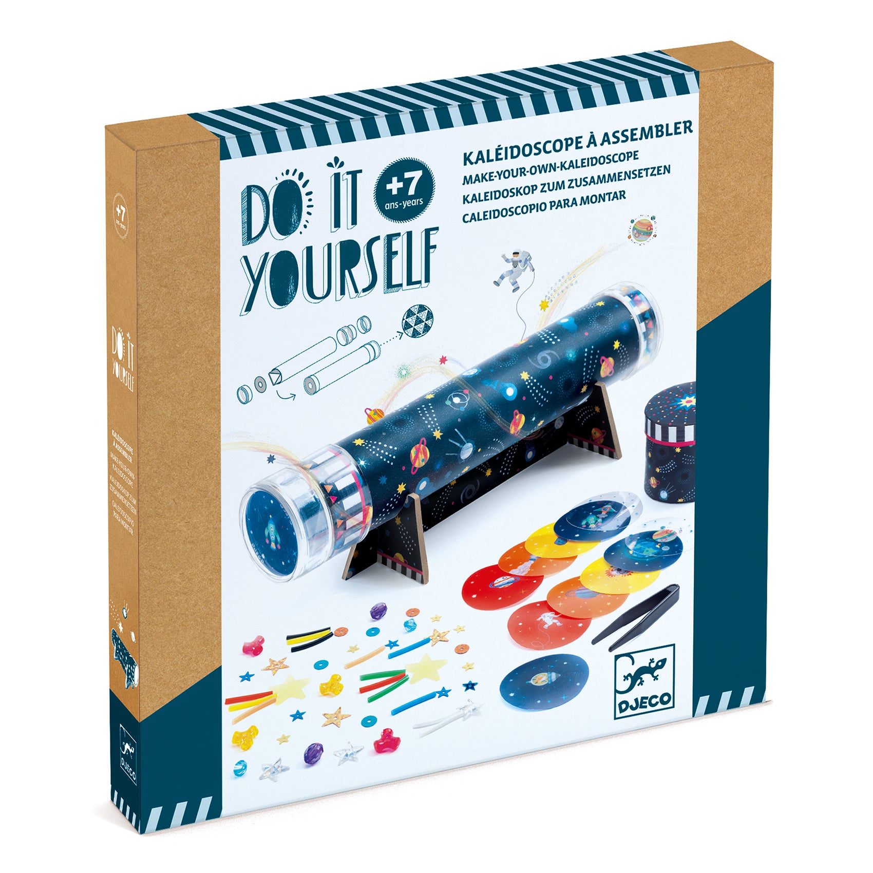 DIY Kaleidoscope Kit for Kids & Adults - Creative Science Toy for Fun & Learning - Perfect for Birthday Gifts, STEM Activities & Family Bonding Time