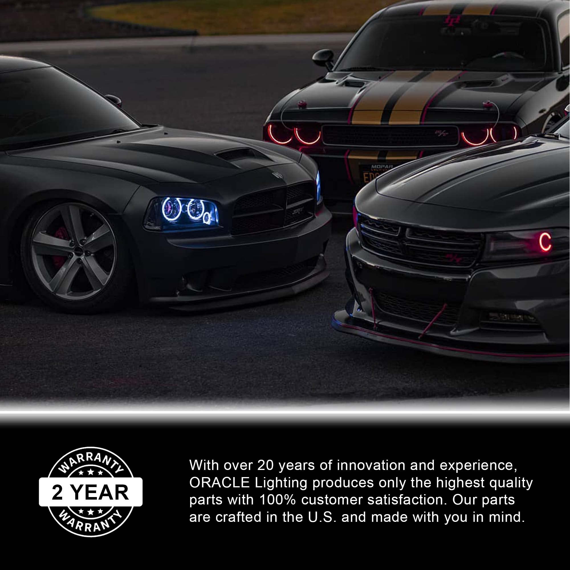 ORACLE LIGHTING LED Concept Sidemarker Set for 2005-2013 Chevy Corvette C6 | Clear SMD Side Markers (Part #3150-019) | Enhanced Visibility & Style for Night Driving & Car Shows