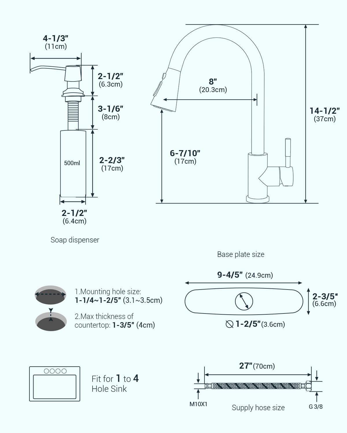 APPASO Touchless Kitchen Faucet with Motion Sensor - Hands-Free Pull Down Sprayer with 3 Modes, Soap Dispenser & ABS Spray Head - Brushed Nickel Stainless Steel for Modern Kitchens, Perfect for Busy Cooks & Families with Kids