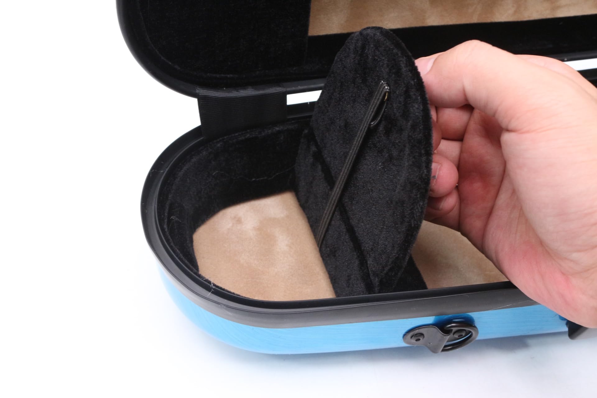 Premium 4/4 Full Size Hard Shell Violin Case - Waterproof Travel Protection with Stylish Blue Surface Texture Design | Perfect for Music Students, Performers & Airplane Travel