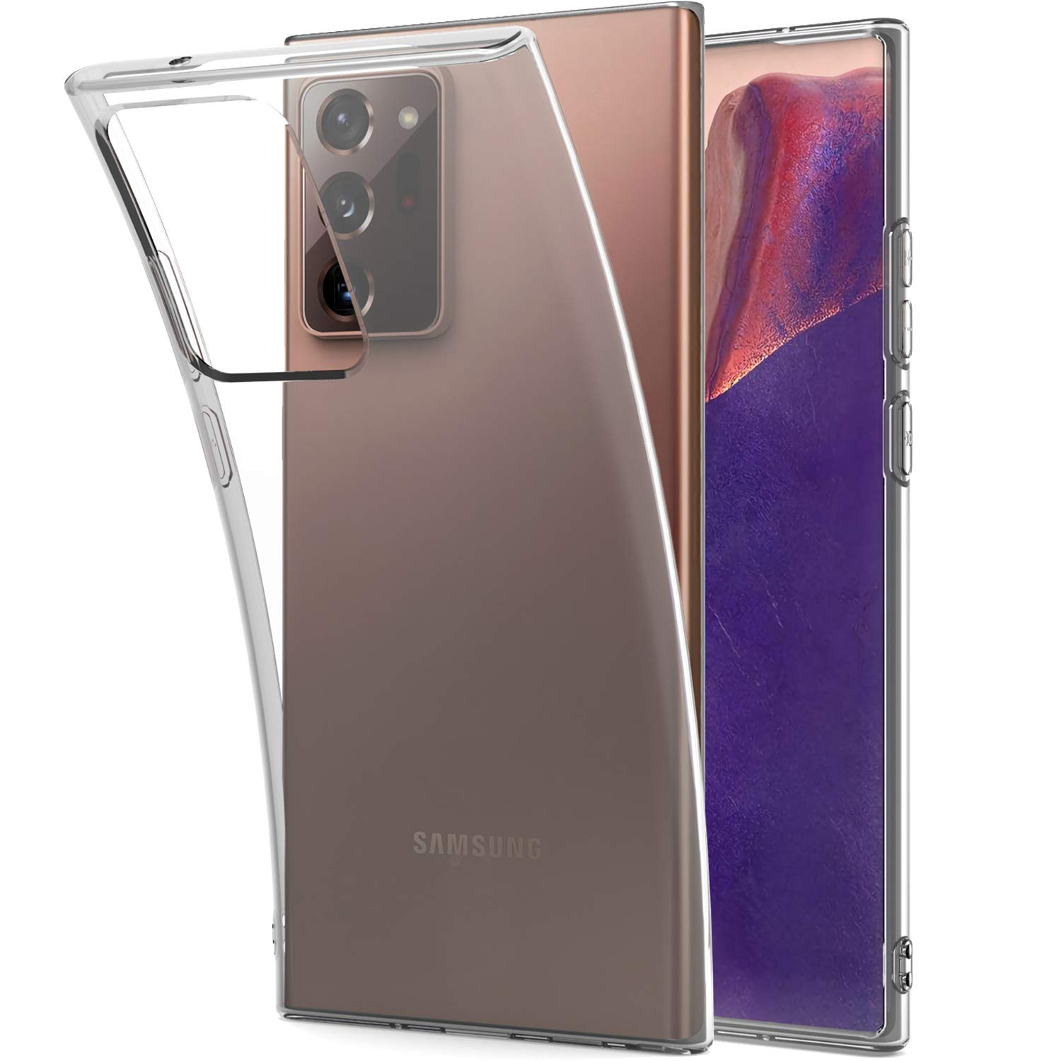 Slim Flexible TPU Case for Samsung Galaxy Note 20 Ultra - Clear Soft Protective Phone Cover | Shockproof & Scratch Resistant | Perfect for Everyday Use, Work, and Travel