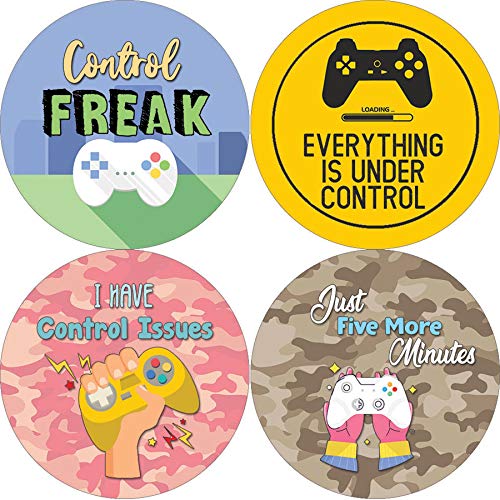 Premium Gaming Stickers Set (5 Sheets) - High-Quality Vinyl Decals for Kids, Teens & Adults - Perfect for Stocking Stuffers, Party Favors & Corporate Giveaways - Great for Laptops, Water Bottles & Gaming Gear