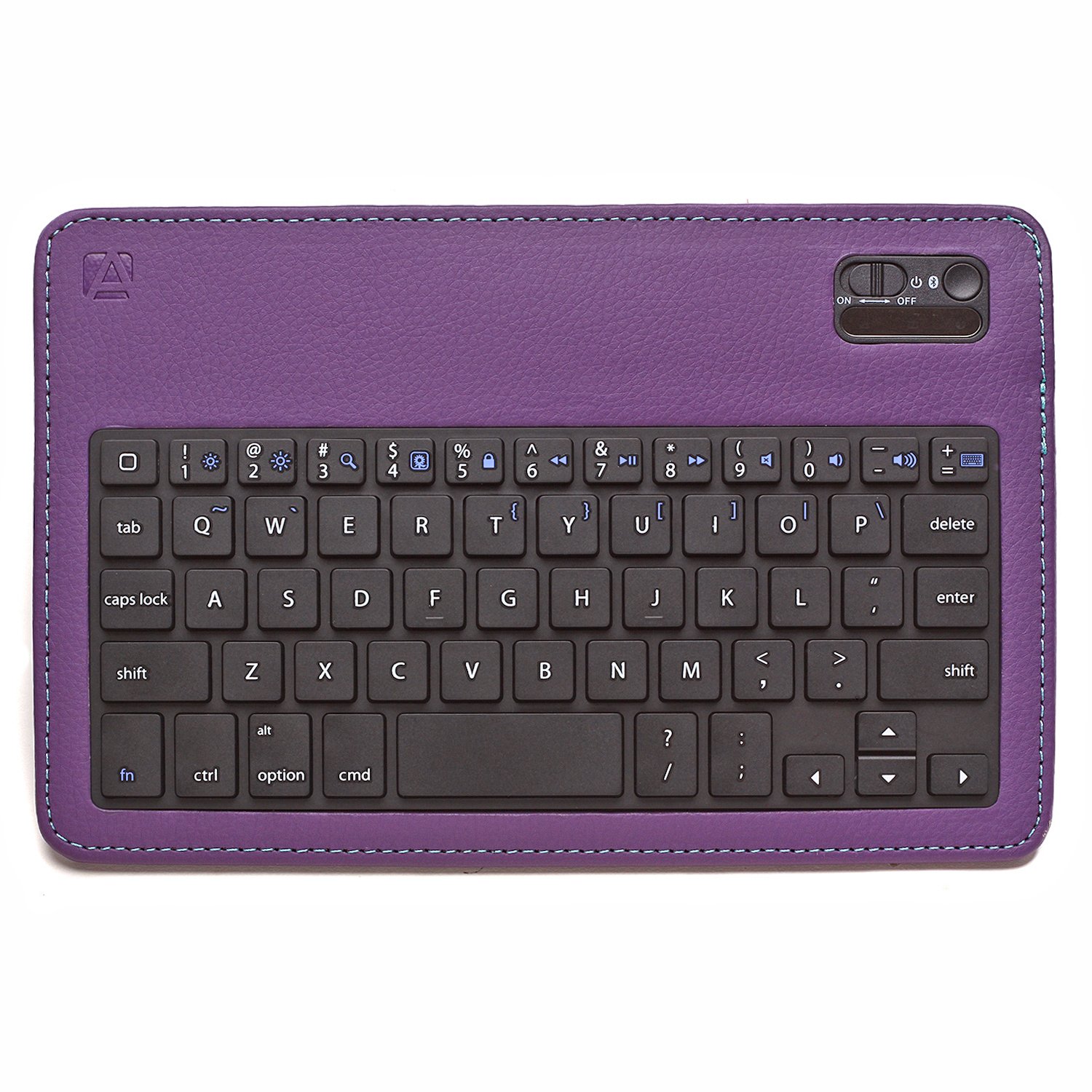 Aduro 4.5165G FACIO Bluetooth Keyboard Case for Apple iPad Mini - Detachable Keyboard, Purple & Turquoise - Perfect for Work, Travel & Home Use