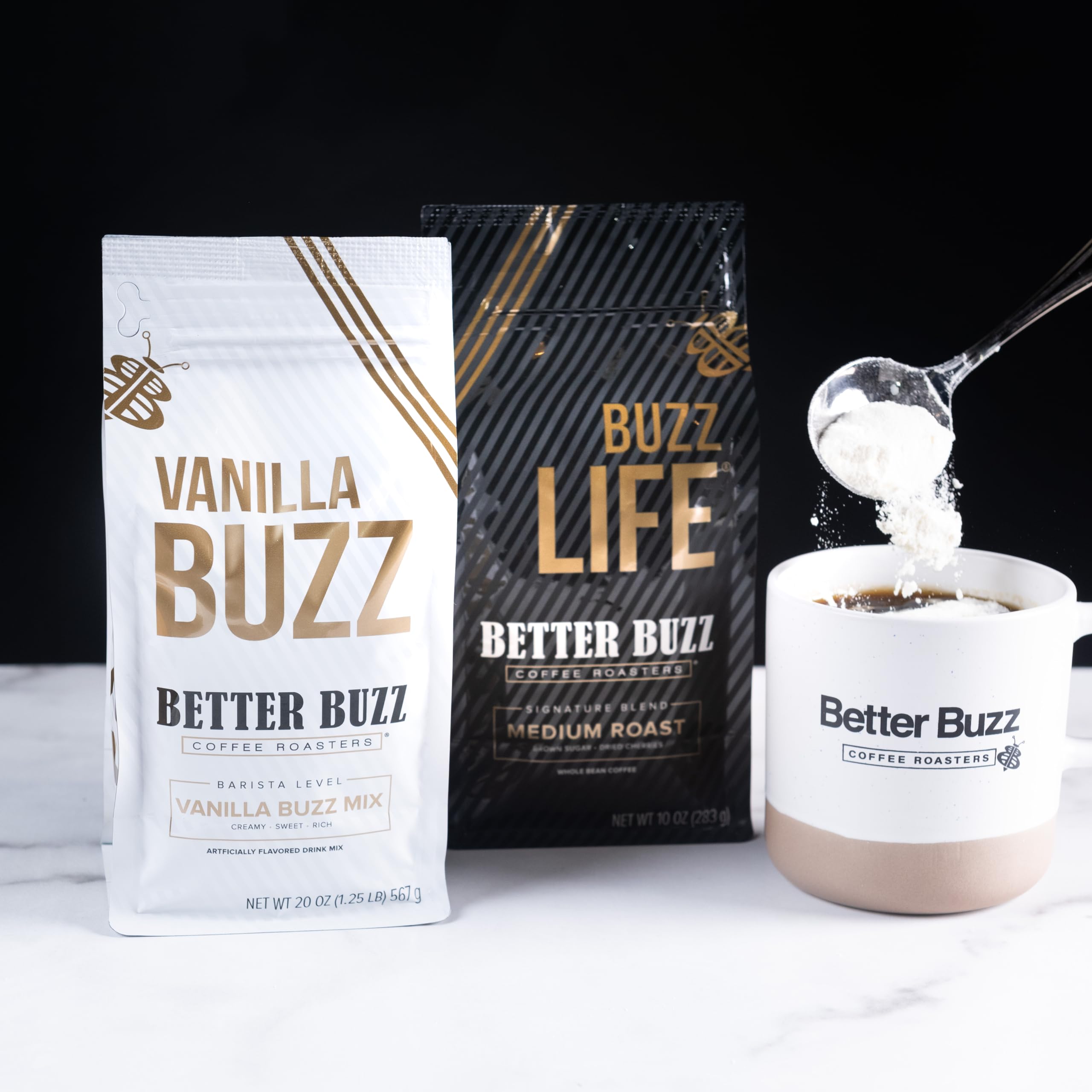Better Buzz Vanilla Coffee Creamer 20oz - Powder Mix for Lattes & Coffee