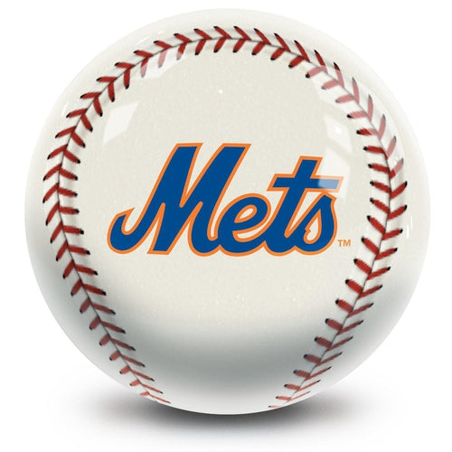 MLB New York Mets Official Bowling Ball - Professional 16lb Bowling Ball with Team Logo - Perfect for Bowling Leagues, Sports Fans & Gift Giving