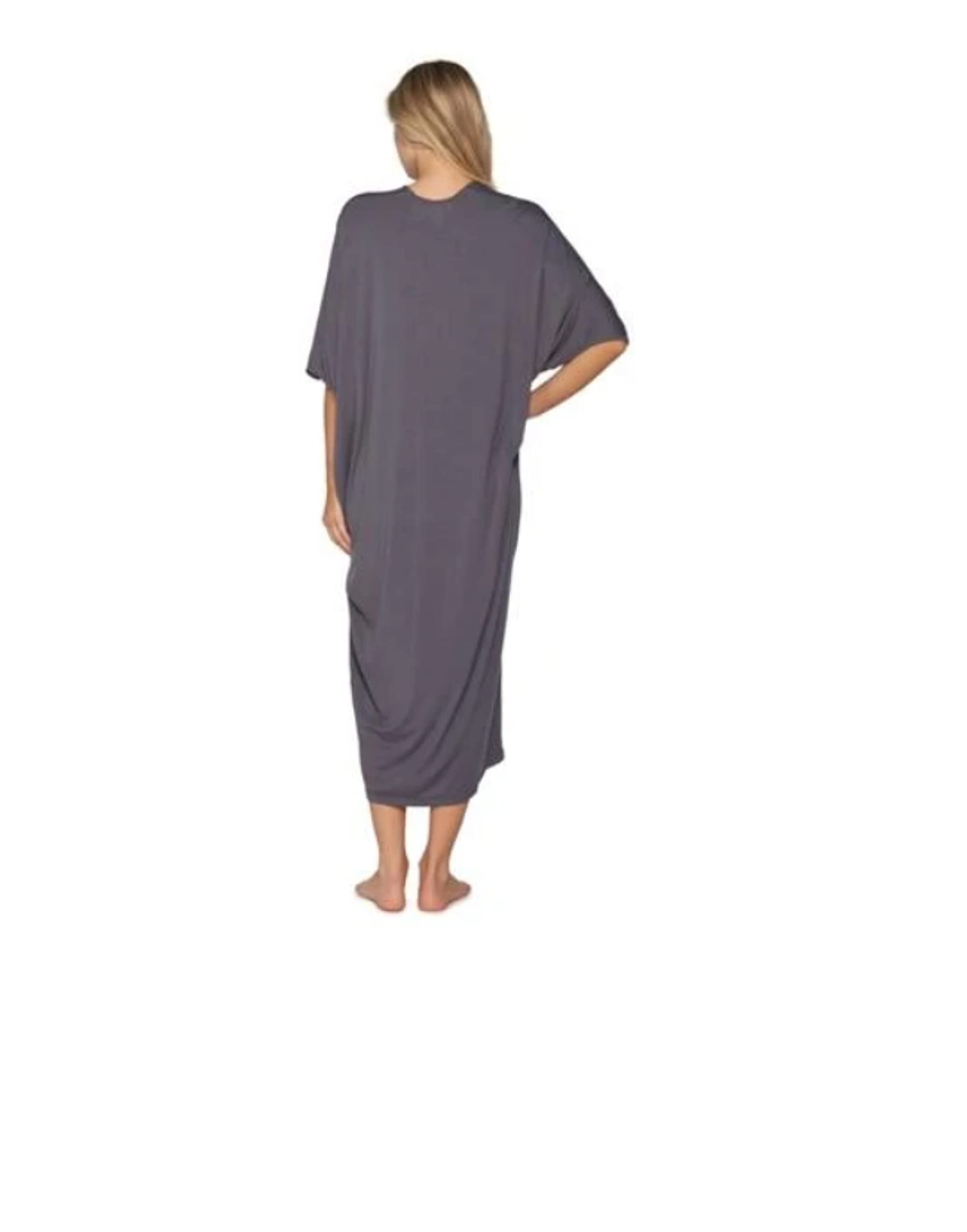 BAREFOOT DREAMS Luxe Milk Jersey Caftan - Soft & Cozy Women's Loungewear for Relaxing at Home, Spa Days & Beach Cover-Up