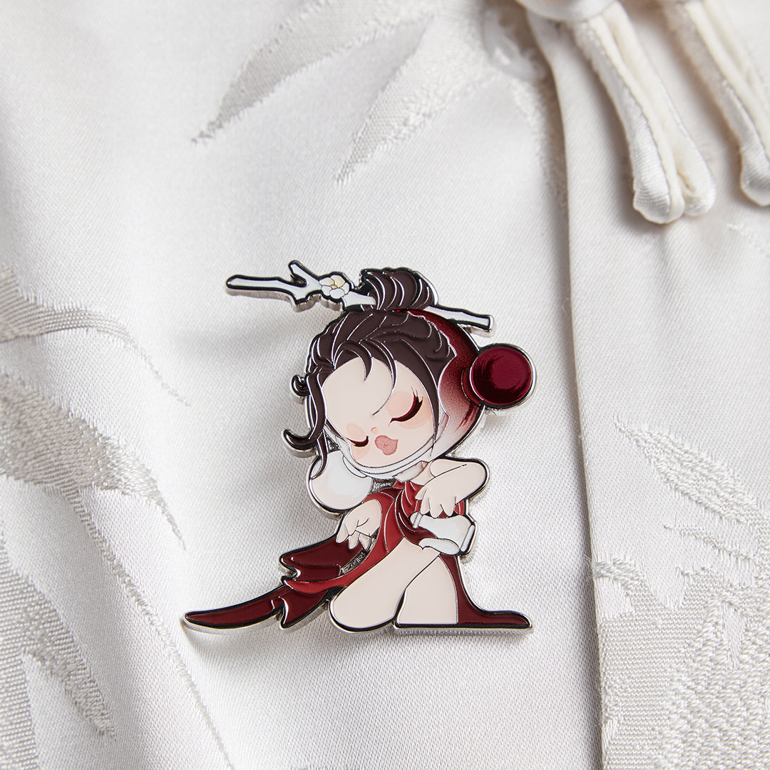 POP MART SKULLPANDA The Ink Plum Blossom Series Enamel Pin Badge Blind Box - Collectible Anime Character Pins for Cosplay, Fashion Accessories & Gift Giving