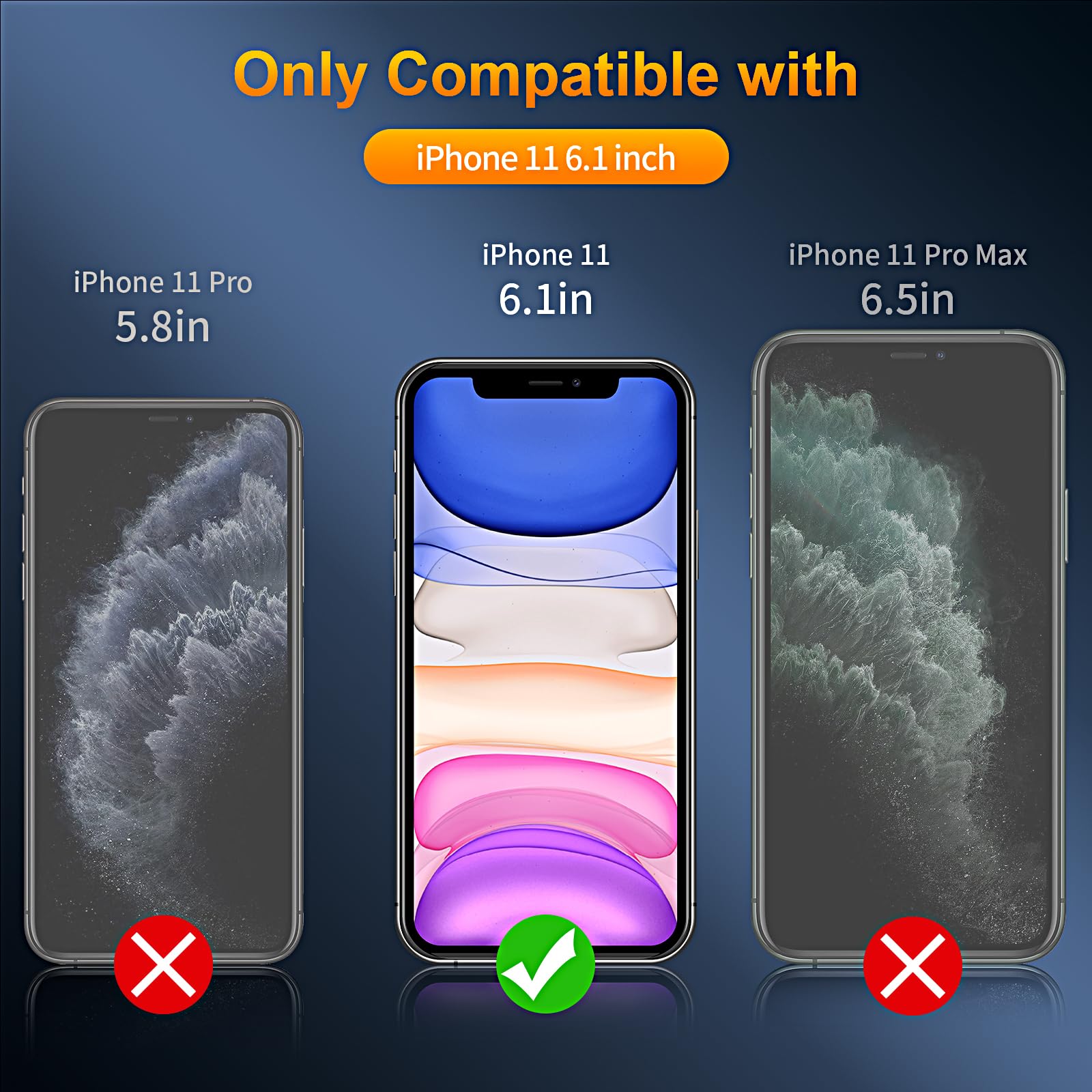 3+3 Pack iPhone 11 Privacy Screen Protector & Camera Lens Protector - Anti-Spy Tempered Glass, 9H Hardness, Bubble-Free, Case Friendly - Perfect for Office, Travel and Daily Privacy Protection