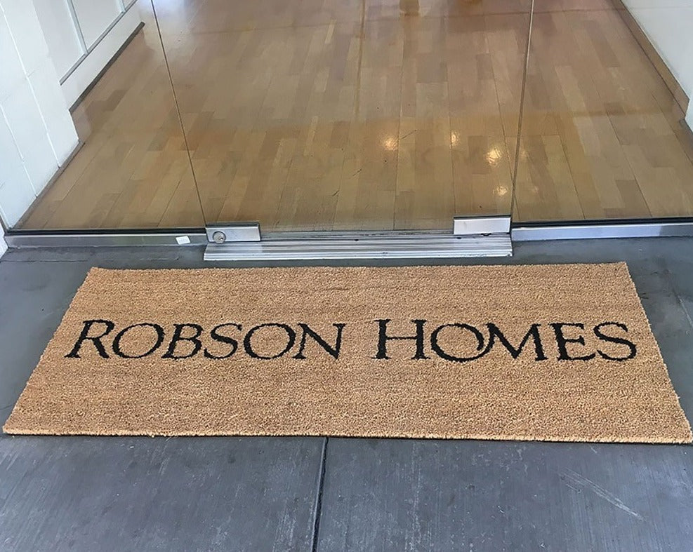 Custom Logo Coconut Coir Doormats - Eco-Friendly & Durable Entryway Mats for Home & Office - Perfect for Indoor & Outdoor Use