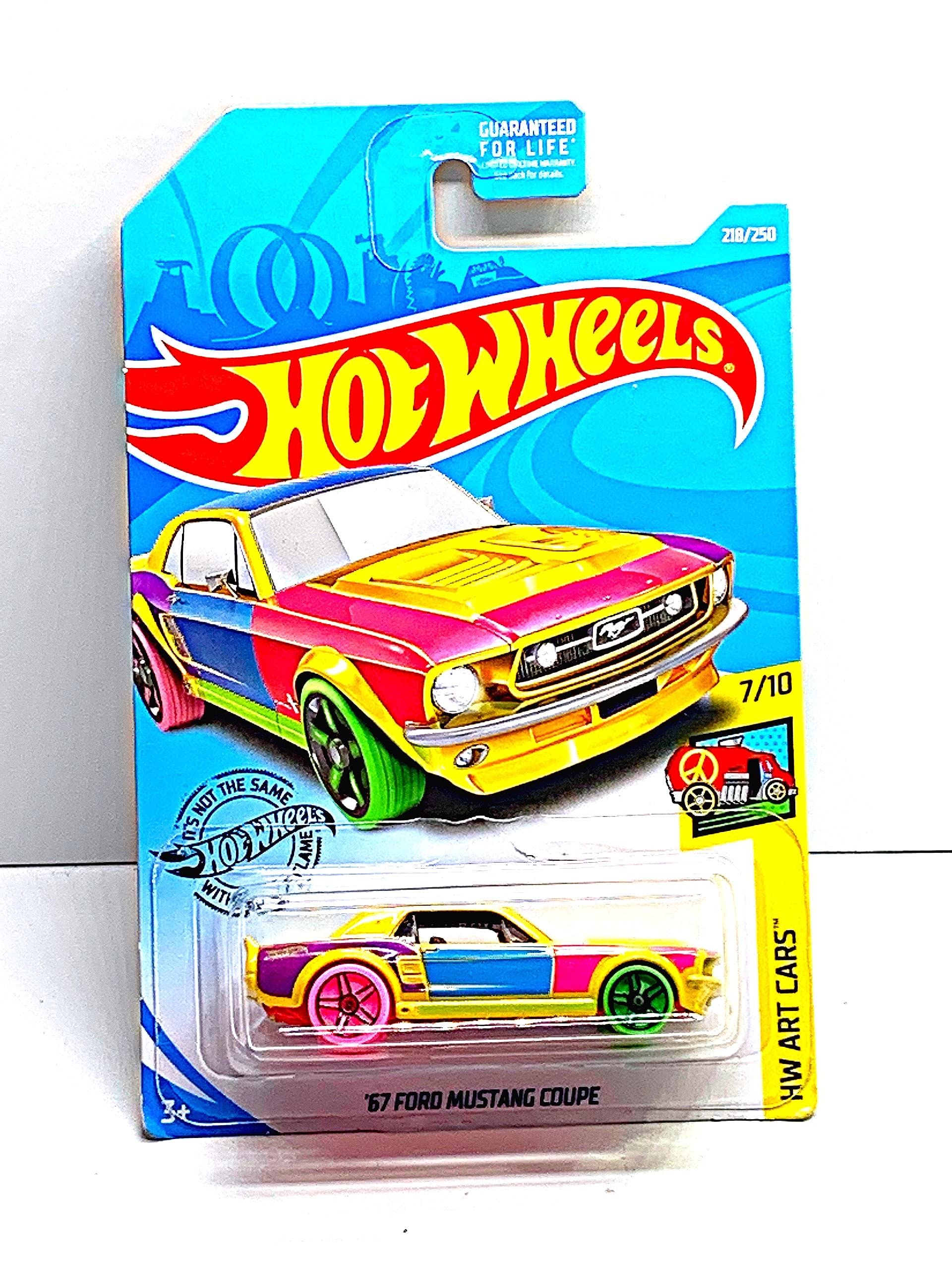 Hot Wheels '67 Ford Mustang Coupe Diecast Car 1:64 Scale - 218/250 Limited Edition Collectible Toy for Kids & Adults - Perfect for Display, Gifts & Racing Play Scenes
