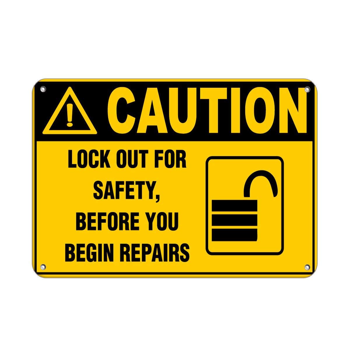 Vinyl Safety & Warning Stickers Bundle - 3 Pack (3.5