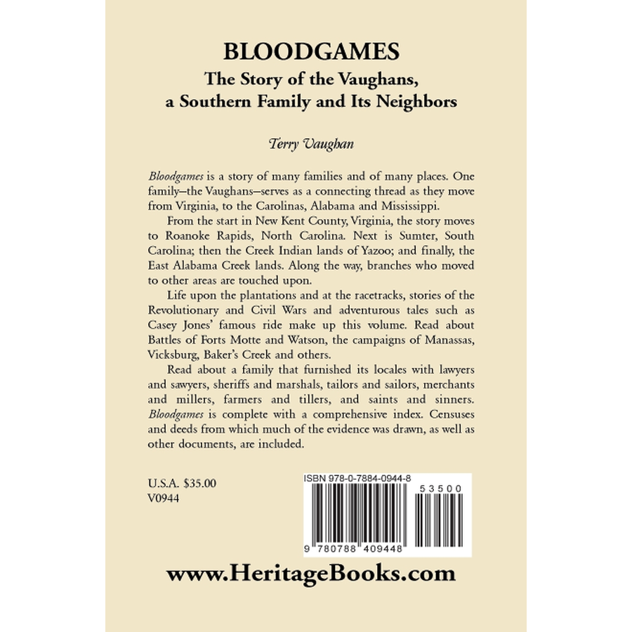 Bloodgames: The Southern Saga of the Vaughans and Their Neighbors - A Gripping Family Drama for Book Clubs & Historical Fiction Fans