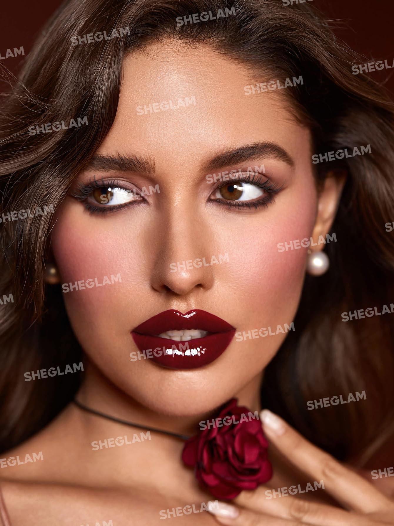 SHEGLAM Ember Rose Collection - Valentine's Day Gift Set with Pink Lip Gloss, Blush, Lipstick & Eyeshadow | Romantic Date Night Makeup Kit | Perfect for Valentine's Gifts, Bridal Makeup, and Special Occasions
