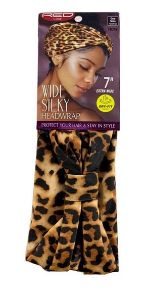 RED BY KISS Wide Silky Headwrap - Soft Satin Hair Wrap for Women - Perfect for Sleeping, Showering, and Styling