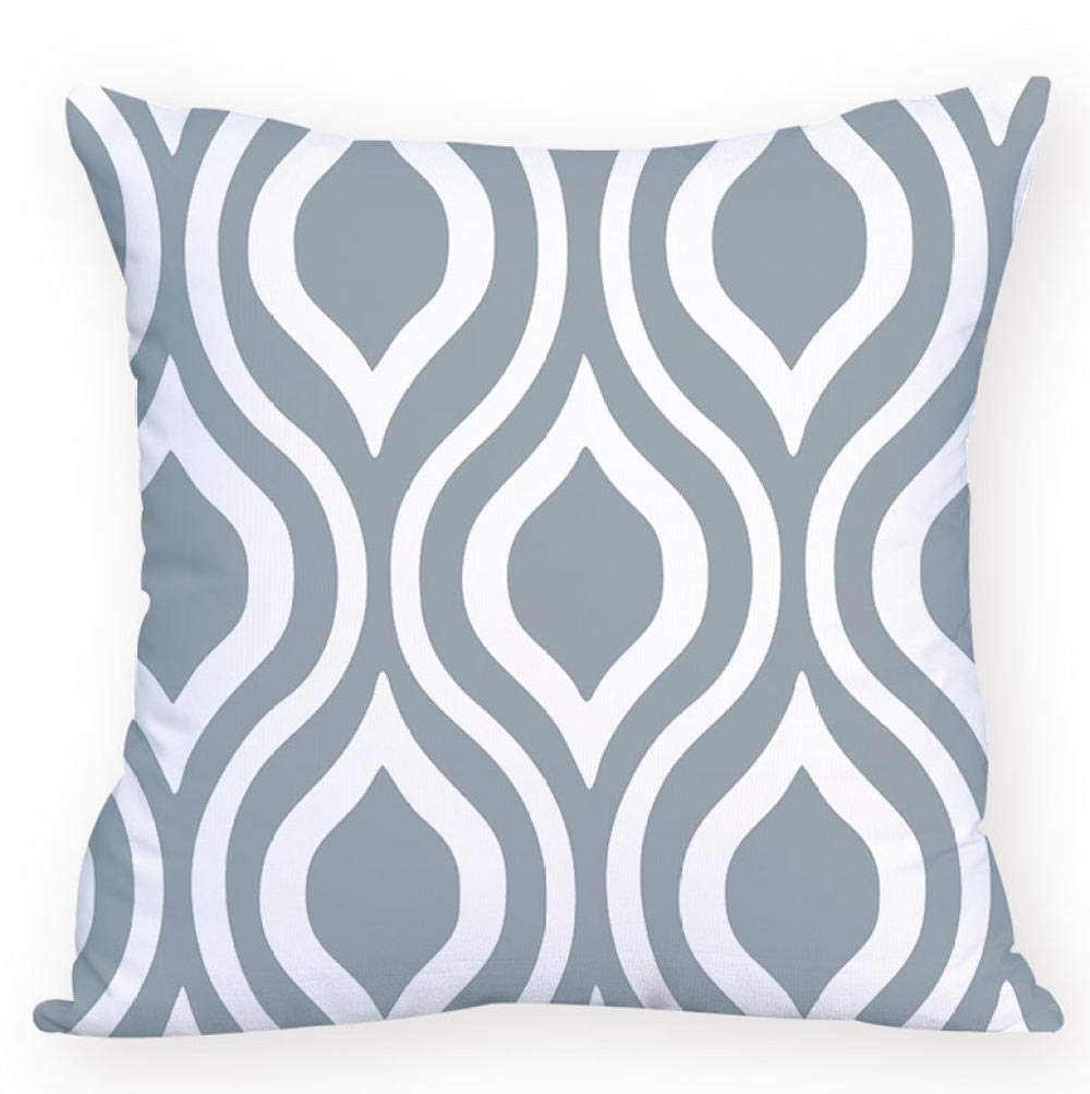 QWE Geometric Sofa Pillow Cover - Nordic Style Decorative Cushion for Living Room, 45x45cm, Gray Home Decor Throw Pillow | Perfect for Couches, Beds & Home Decorating
