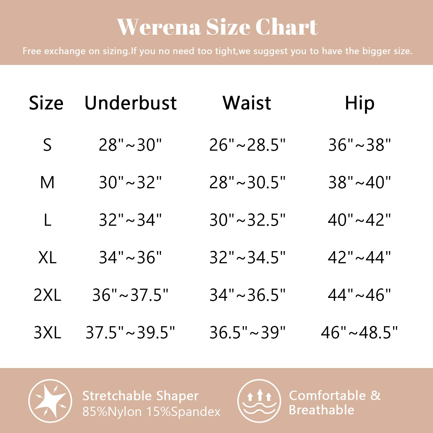 Werena Seamless Tummy Control Thong Shapewear for Women - High Waisted Body Shaper Underwear for Smoothing & Slimming | Perfect for Dresses, Jeans & Special Occasions