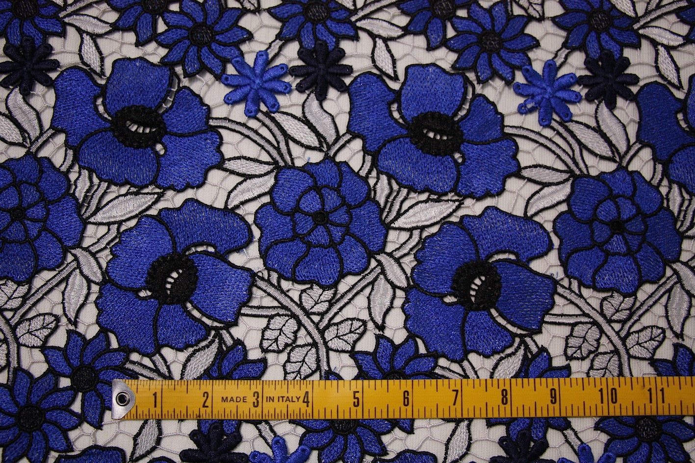 Elegant Blue Garden Lace Trim - Perfect for Wedding Dresses, Home Decor & DIY Craft Projects