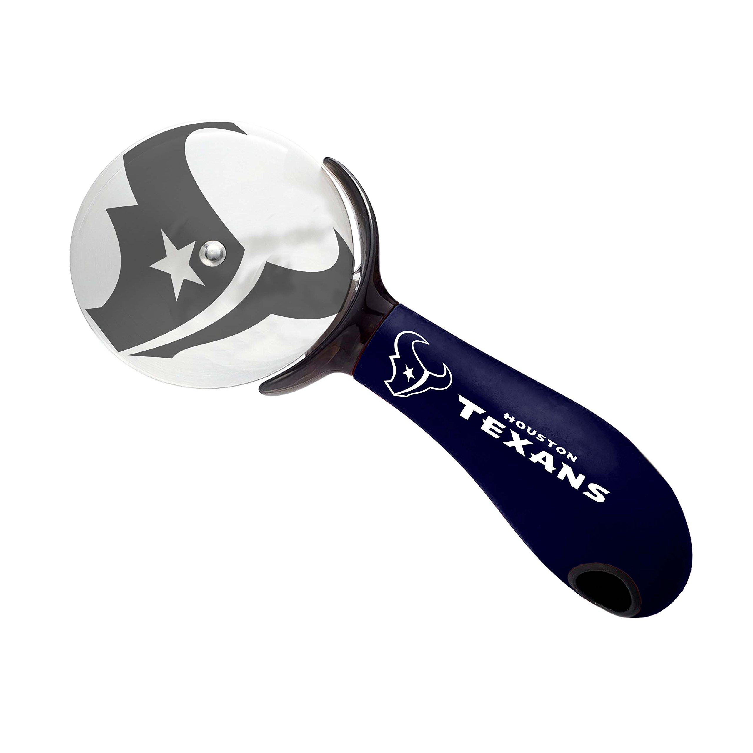 Houston Texans NFL Team Pizza Cutter - Official Licensed Football Party Pizza Slicer for Game Day, Tailgating & Sports Themed Events