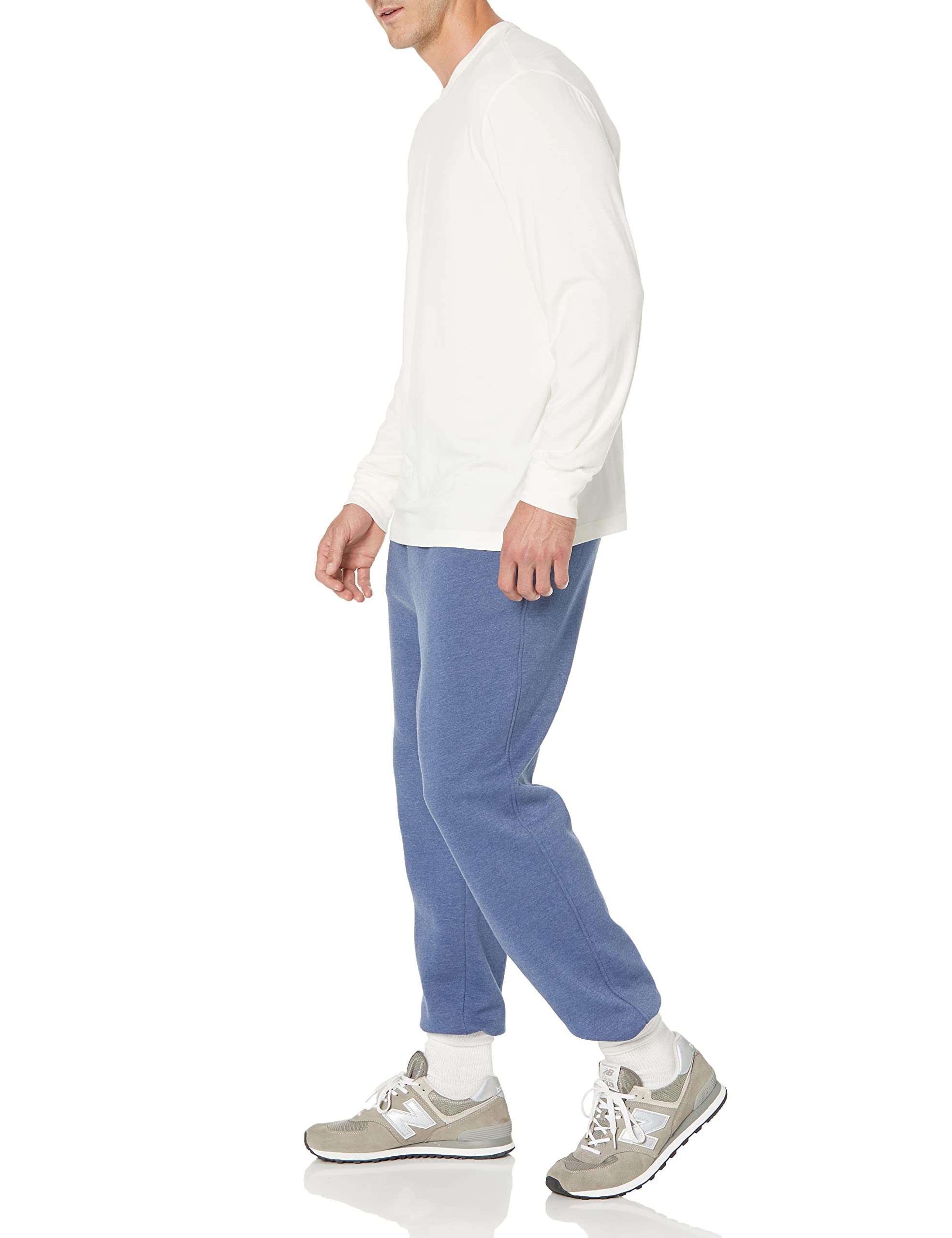 Amazon Essentials Men's Fleece Sweatpants with Closed Bottom - Comfortable & Warm Casual Pants for Lounge, Workout & Relaxation (Big & Tall Sizes Available)