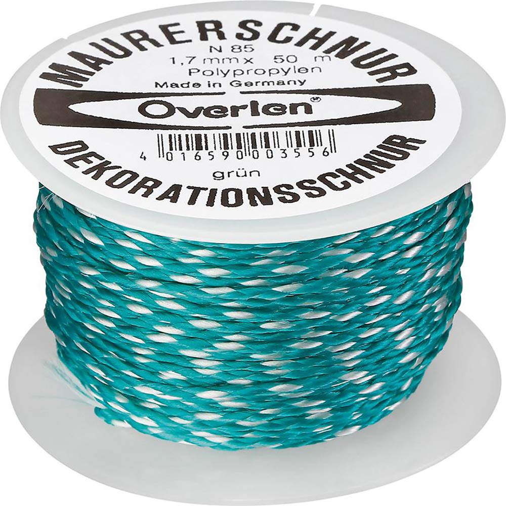 Overmann 008501700101000AA Polypropylene Mason's Lacing Cord - 100m White Construction String - Ideal for Masonry Work, Concrete Form Tying & DIY Projects