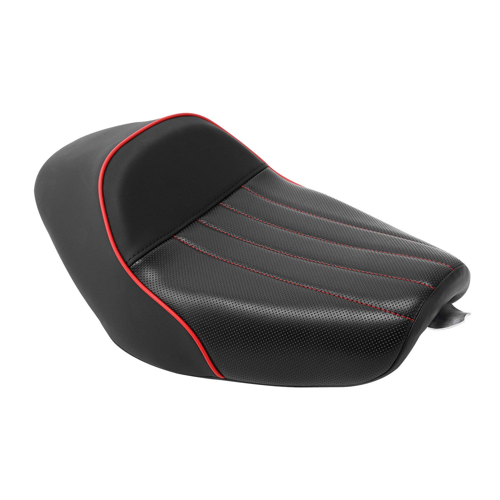 Harley Sportster XL883 XL1200 Forty-Eight Solo Seat Cushion (2010-2021) - Comfortable Rider Seat with Premium Stitching for Cruiser Motorcycles - Perfect for Long Rides and Custom Bike Builds