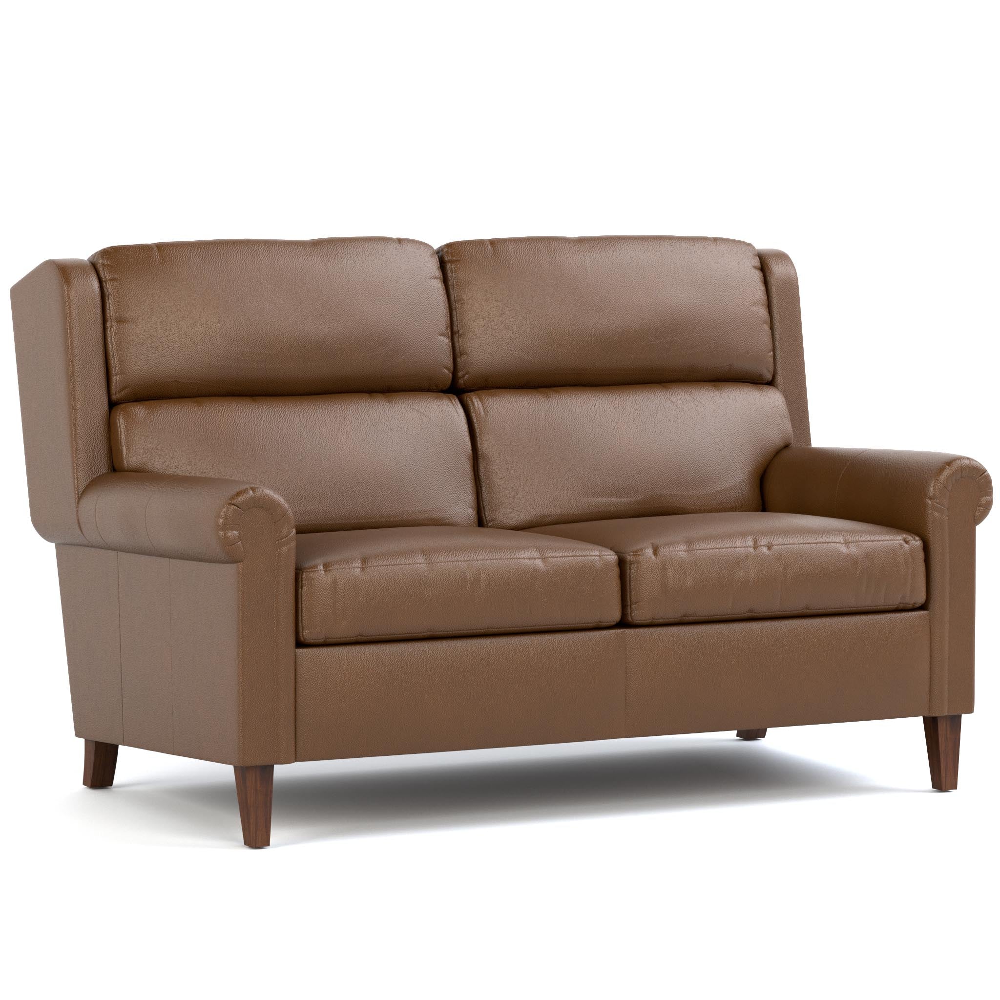 Woodlands Small Roll Arm Loveseat - Compact Two-Seater Sofa for Small Spaces | Perfect for Apartments, Living Rooms & Cozy Corners