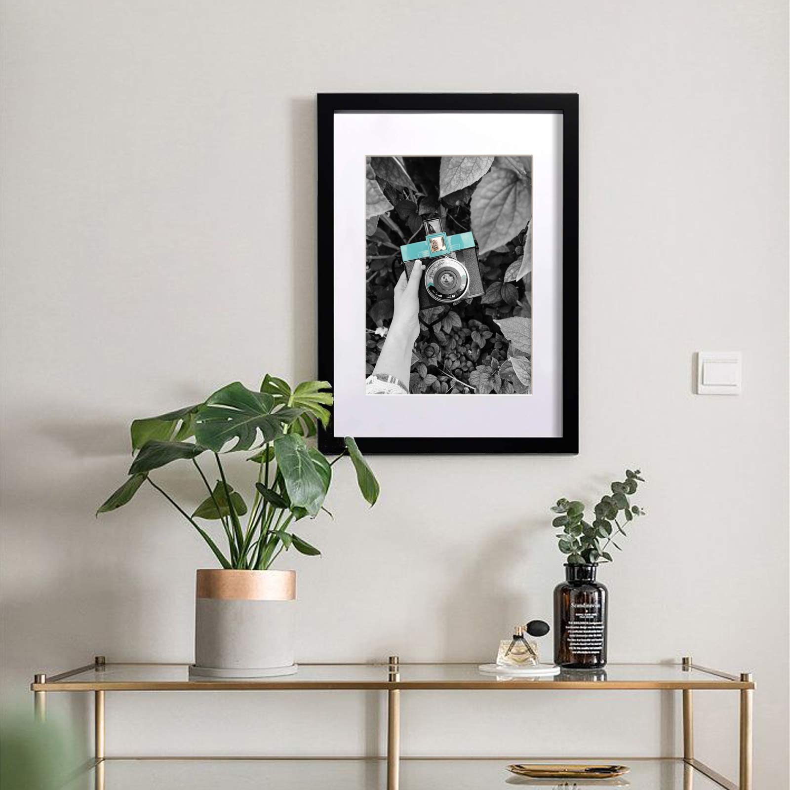 Premium Solid Wood A2 Poster Frame - Black Picture Frame with Mount for A3 Photos | Wall Art Display for Home, Office & Gallery Decor