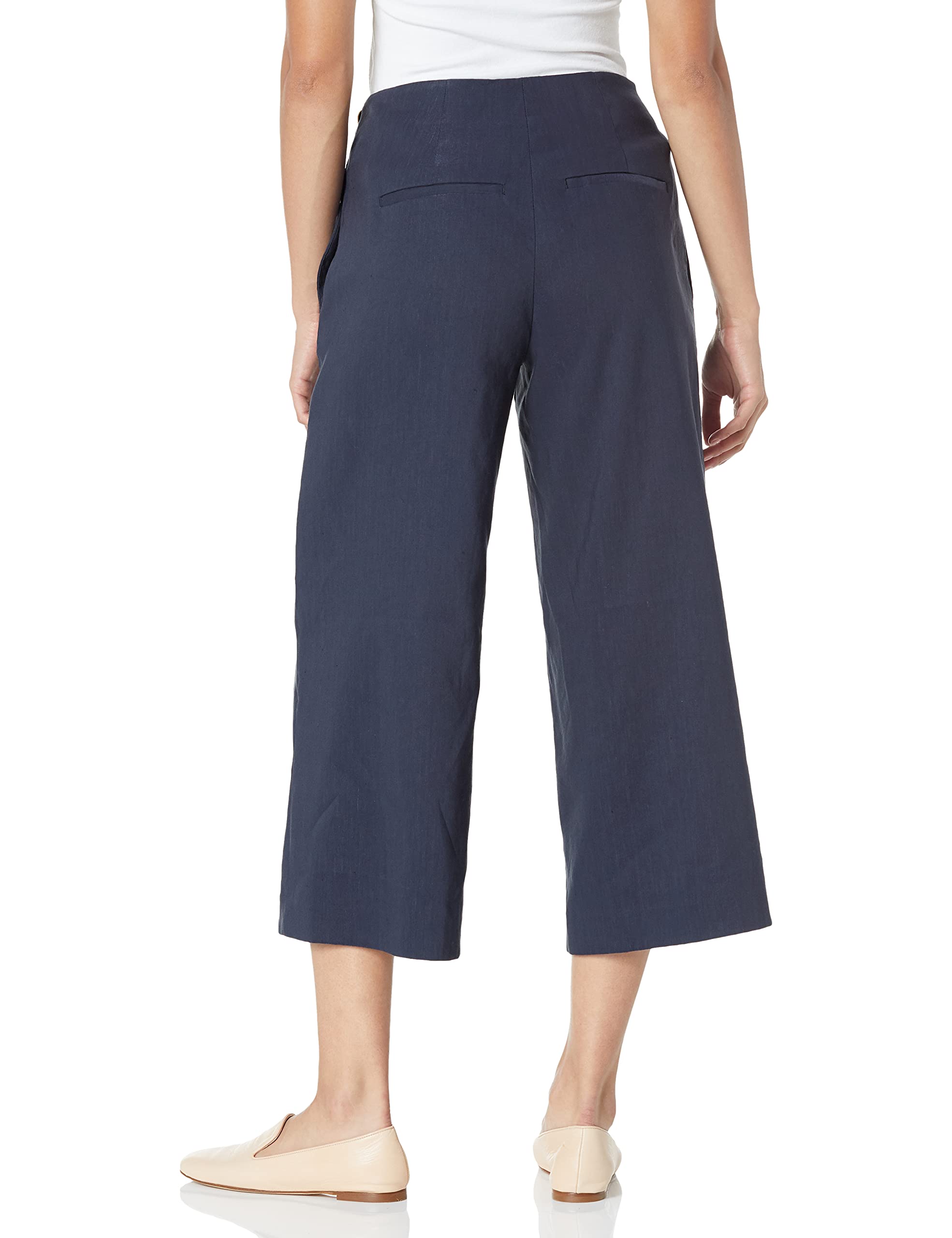 Vince Women's High Waist Crop Wide Leg Pants - Comfortable Stretch Fabric for Casual & Office Wear | Perfect for Work, Travel & Everyday Outfits