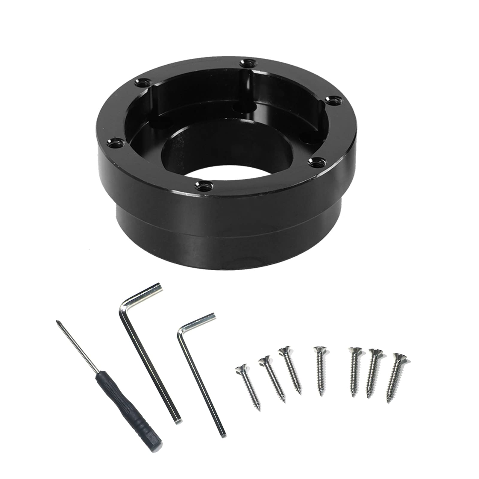 Lumclaw 13-Inch Steering Wheel Adapter Plate for Logitech G29 G920 G923 - 70mm PCD Racing Wheel Mod (Black) | Perfect for Sim Racing, Gaming Setups & Car Simulation Enthusiasts