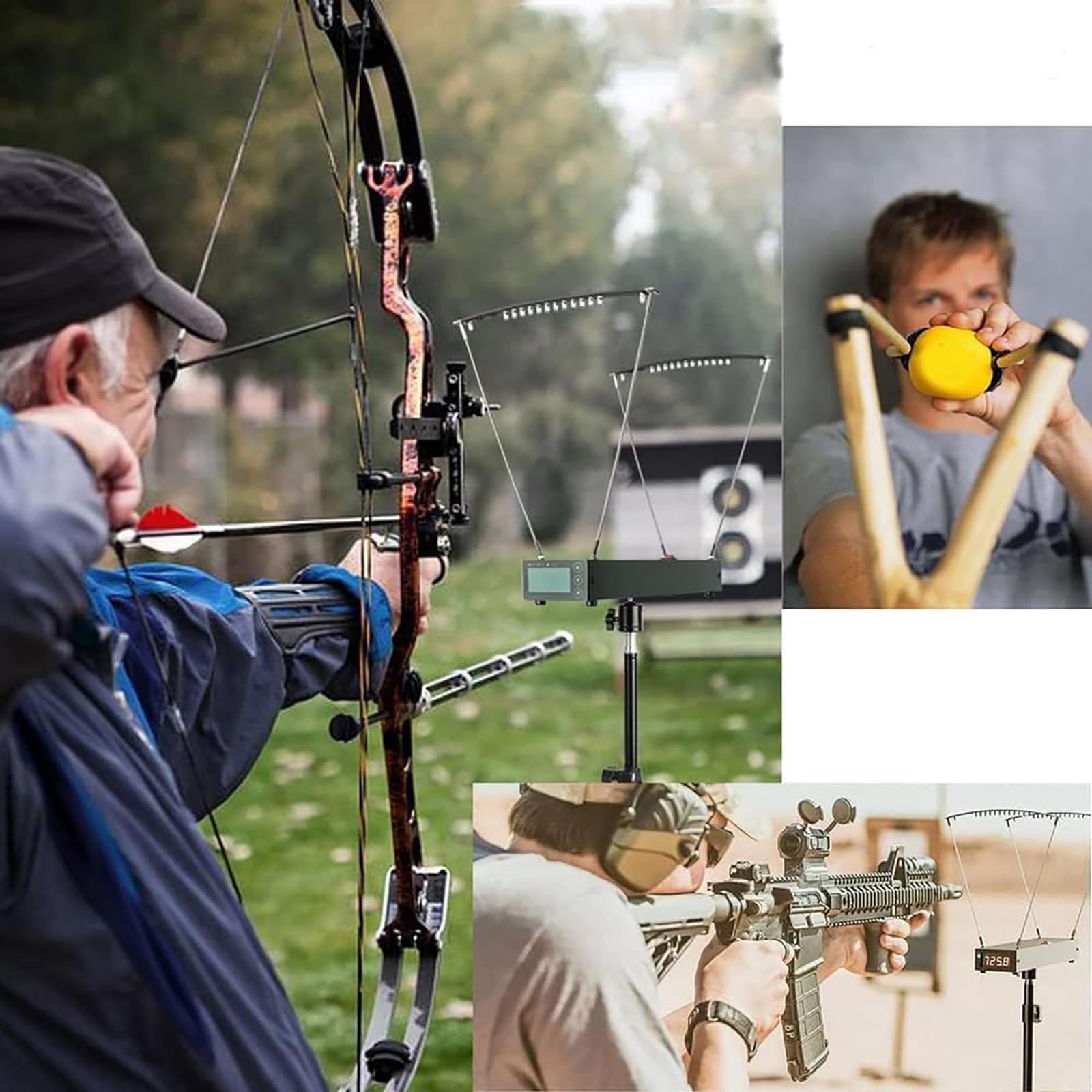 NIUBADAO Precision Ballistic Chronograph - High Accuracy Shooting Speed Tester (4-6500 FPS) for Firearms, Airguns & Archery | Perfect for Range Shooting, Hunting & Ballistics Testing