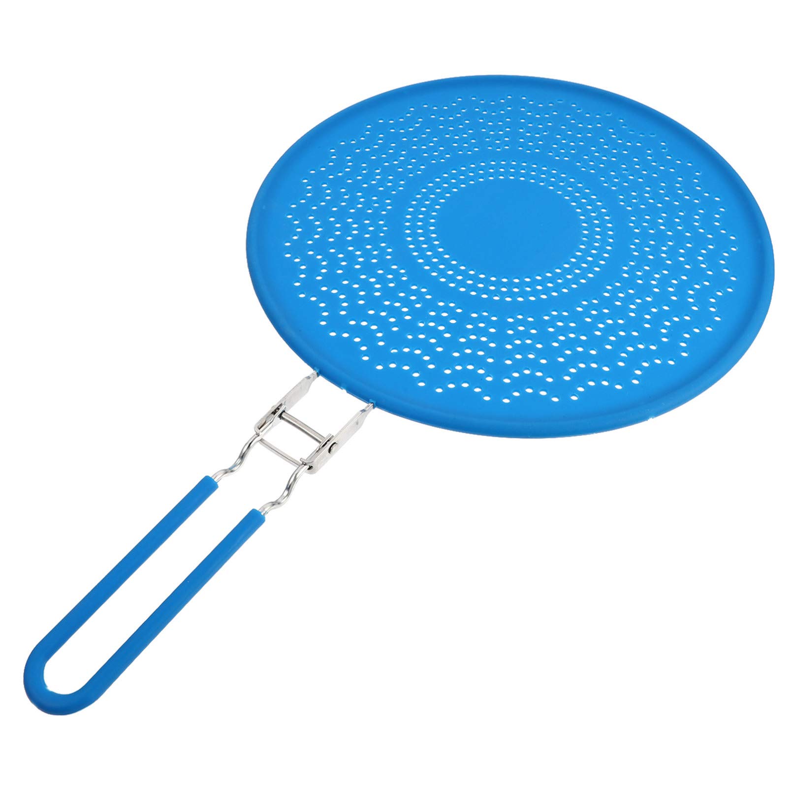 DOITOOL Silicone Oil Splatter Guard with Handle - Reusable Oil Strainer & Splatter Screen for Frying Pan - Perfect for Cooking, Frying, Sauteing to Prevent Messy Oil Splashes in Kitchen
