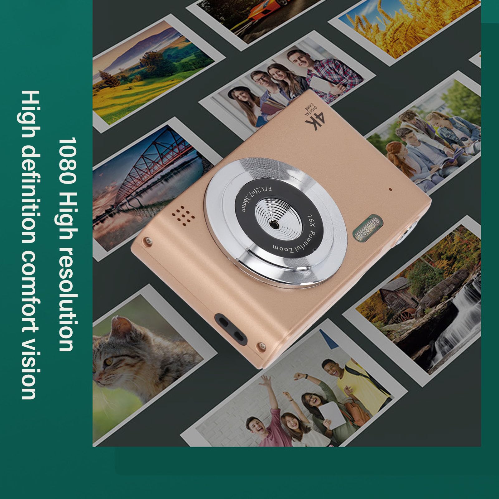 48MP 2.5K Digital Camera with 16x Zoom - Auto Focus Vlogging Camera, 2.4