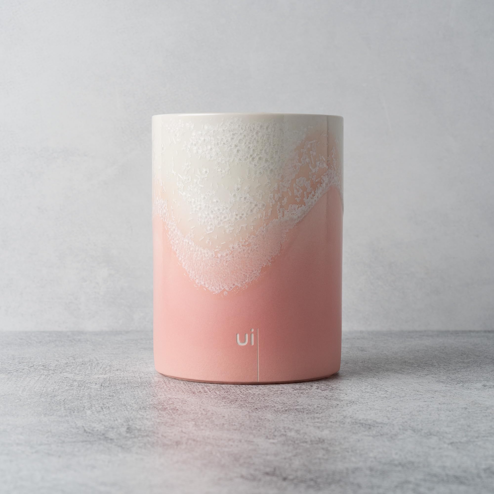 OHOM Self-Heating Ceramic Mug with Wireless Charging - Fuchsia Cloud Design | Keeps Drinks Warm | Perfect for Office, Home & Gifts