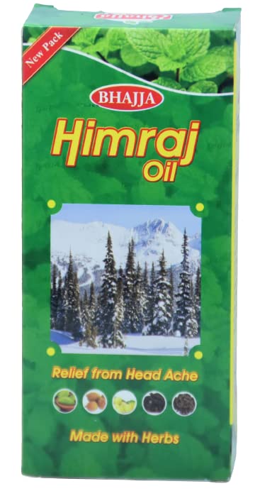 URJUWANI Bhajja Himraj Herbal Hair Oil - 100ml for Headache Relief & Scalp Care | Natural Ayurvedic Remedy for Stress & Relaxation | Perfect for Daily Hair Massage & Aromatherapy