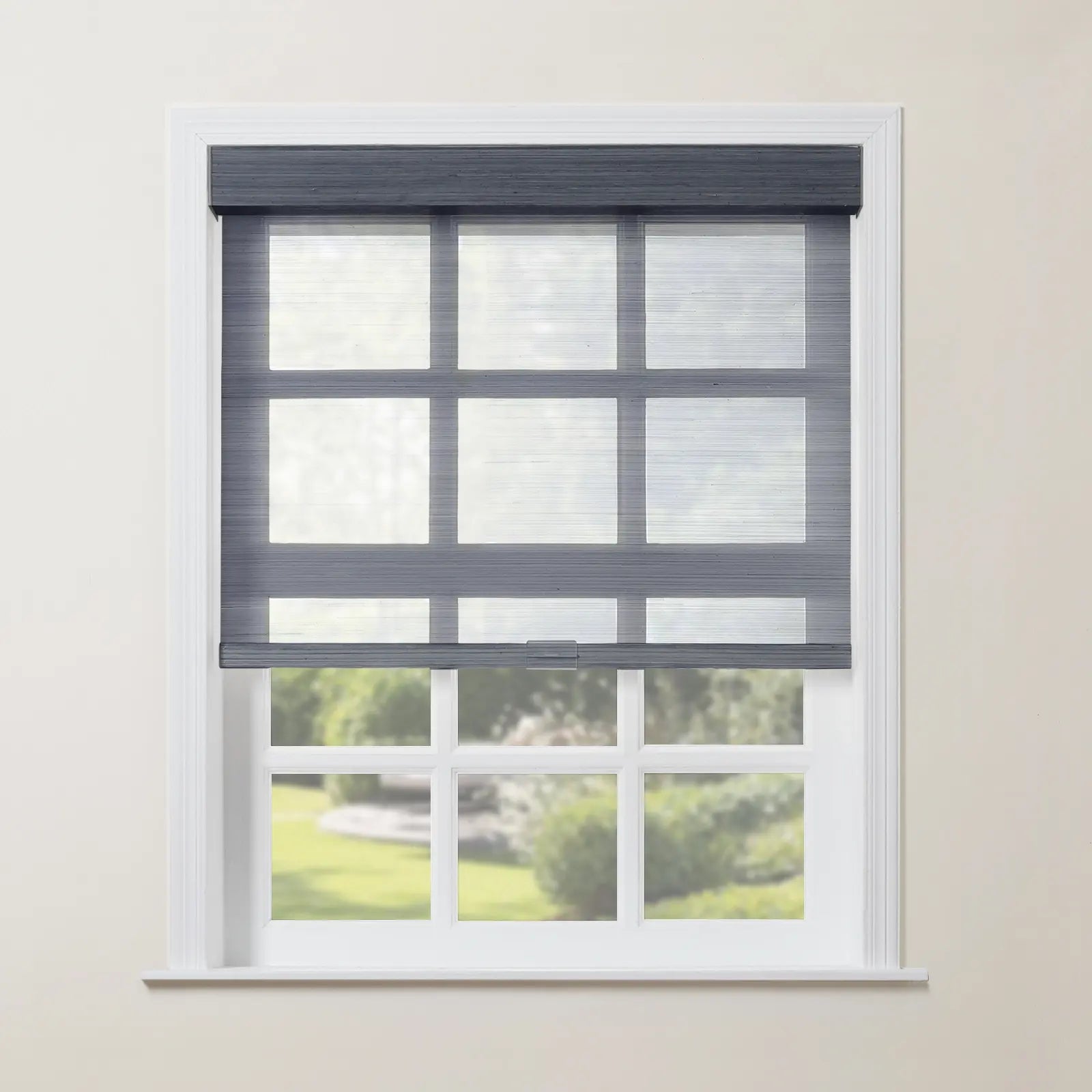 Rae Natural Jute Woven Wood Roller Shades Cordless - Eco-Friendly Window Coverings for Living Room, Bedroom & Home Decor