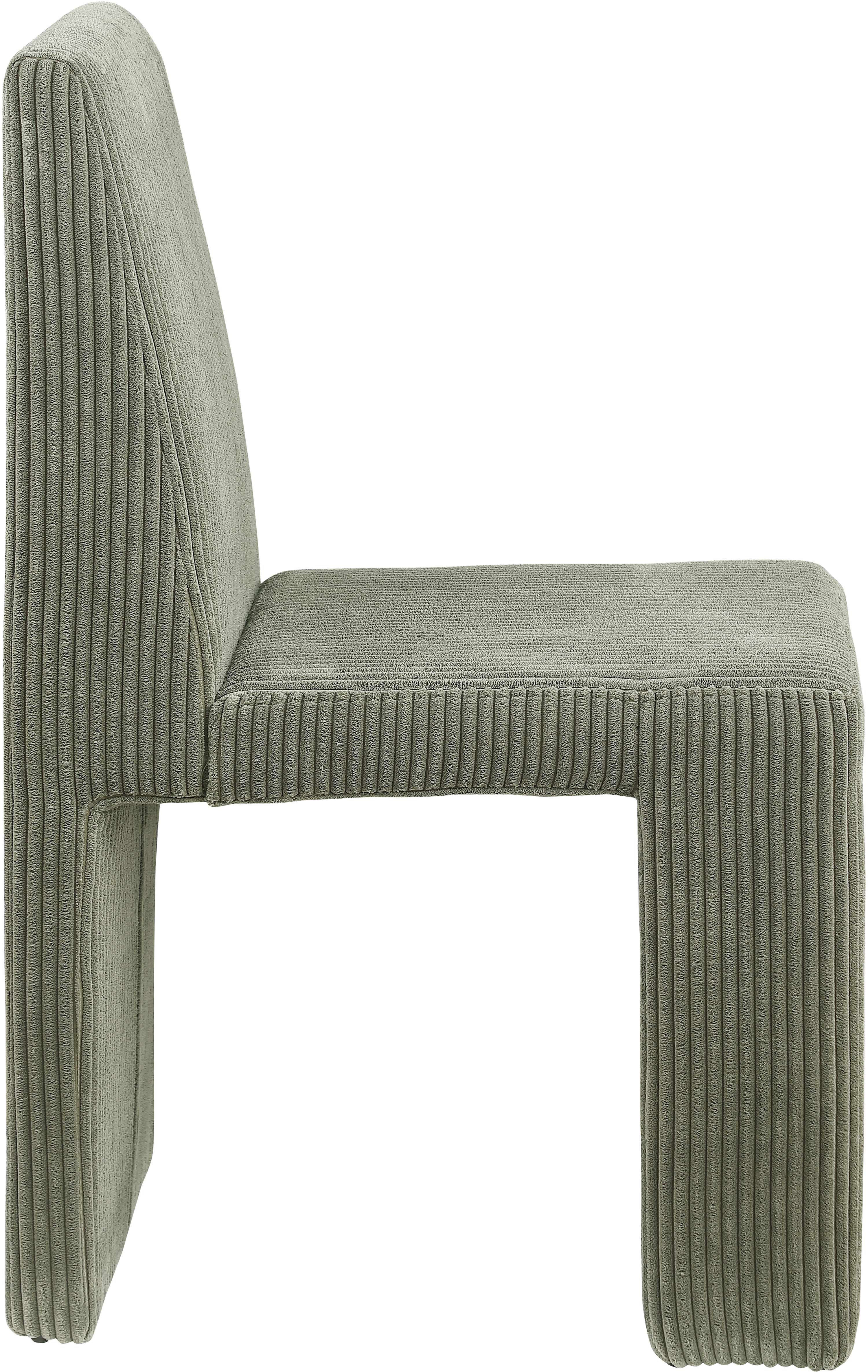 Premium Benson Microsuede Corduroy Fabric Dining Chair - Comfortable Modern Upholstered Seat for Kitchen, Dining Room & Office - Home & Commercial Use