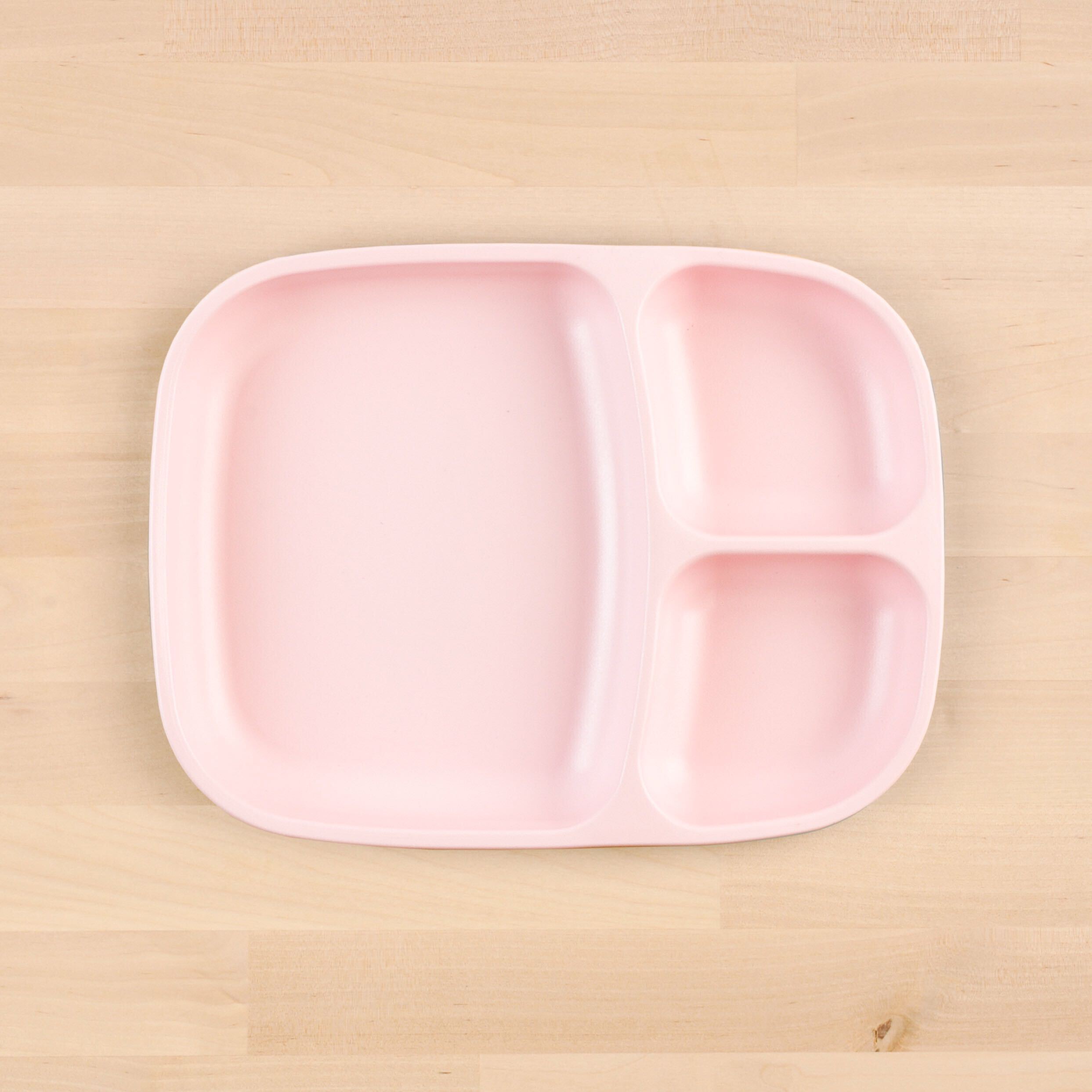 Re Play Divided Plate Large - BPA-Free, Eco-Friendly Kids Dinnerware for Toddlers & Babies - Perfect for Home, School, and Travel Meals