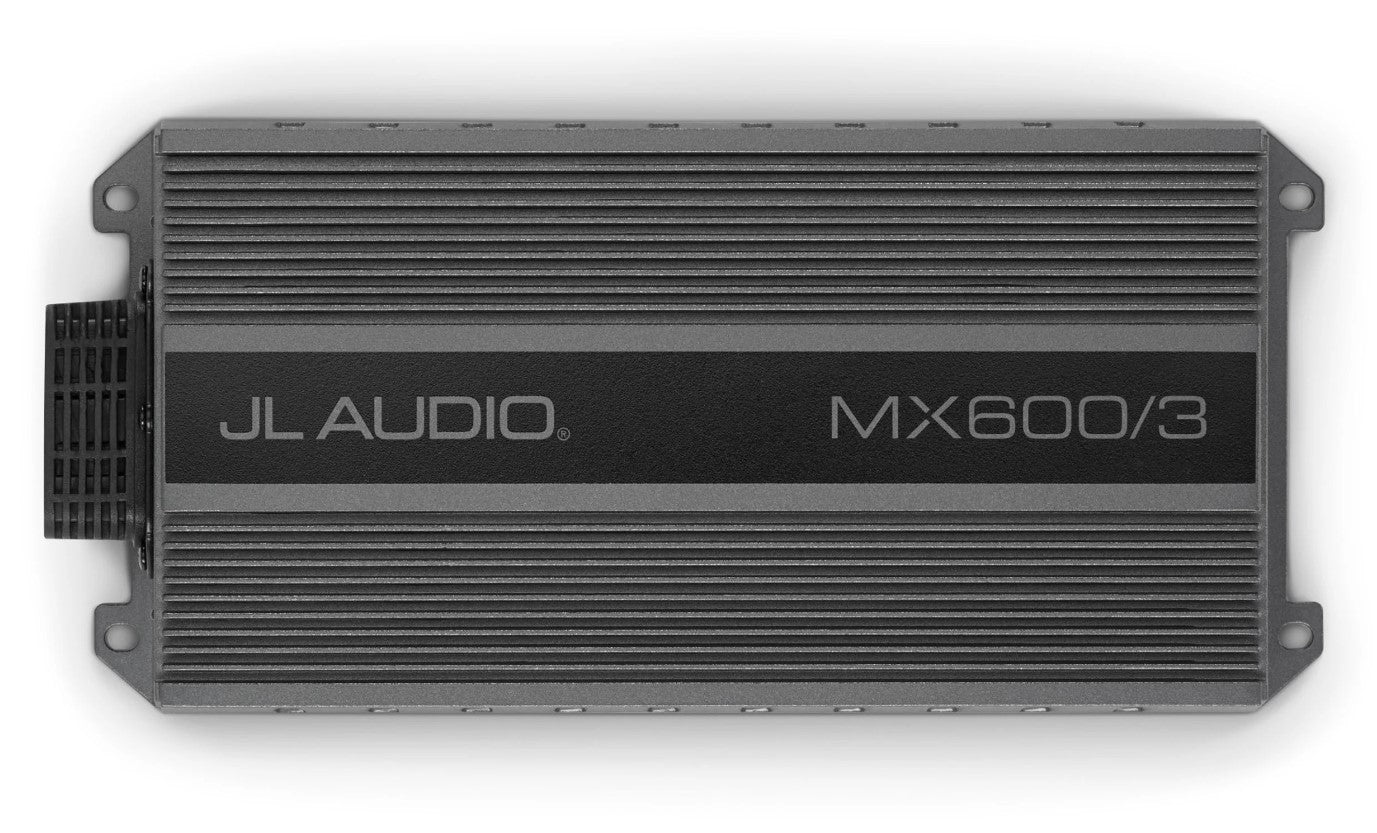 JL Audio MX600/3 3-Channel Class D Full Range Marine Amplifier - 600W Power for Boats, Yachts & Watercraft - Perfect for Marine Audio Systems & Outdoor Entertainment