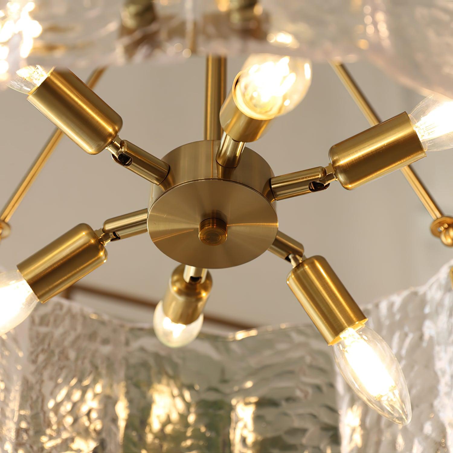 Calvert Chandelier - Elegant Crystal Ceiling Light Fixture for Dining Room, Living Room & Bedroom | Perfect for Home Decor & Wedding Venues