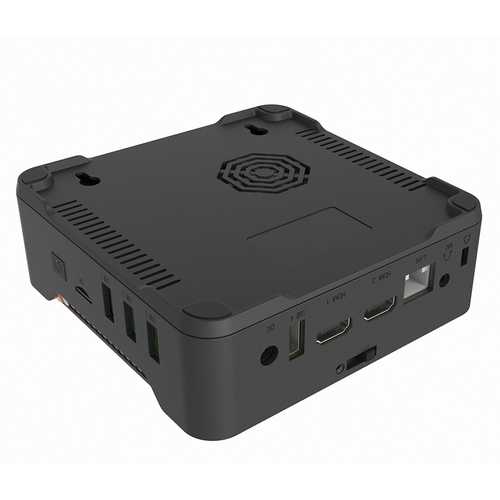 CAK3V Apollo Lake Intel Celeron J3455 Mini PC - 6GB DDR3 RAM, 64GB eMMC Storage | Compact Desktop Computer for Home Office, Digital Signage & Media Center