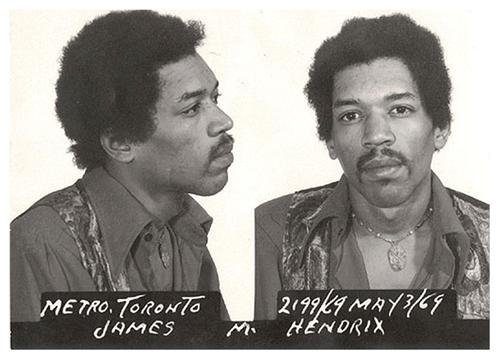 Jimi Hendrix Mug Shot Poster - 20x30 Inch Laminated Wall Art with Vibrant Colors | Perfect for Music Rooms, Bedrooms & Rock Memorabilia Collections