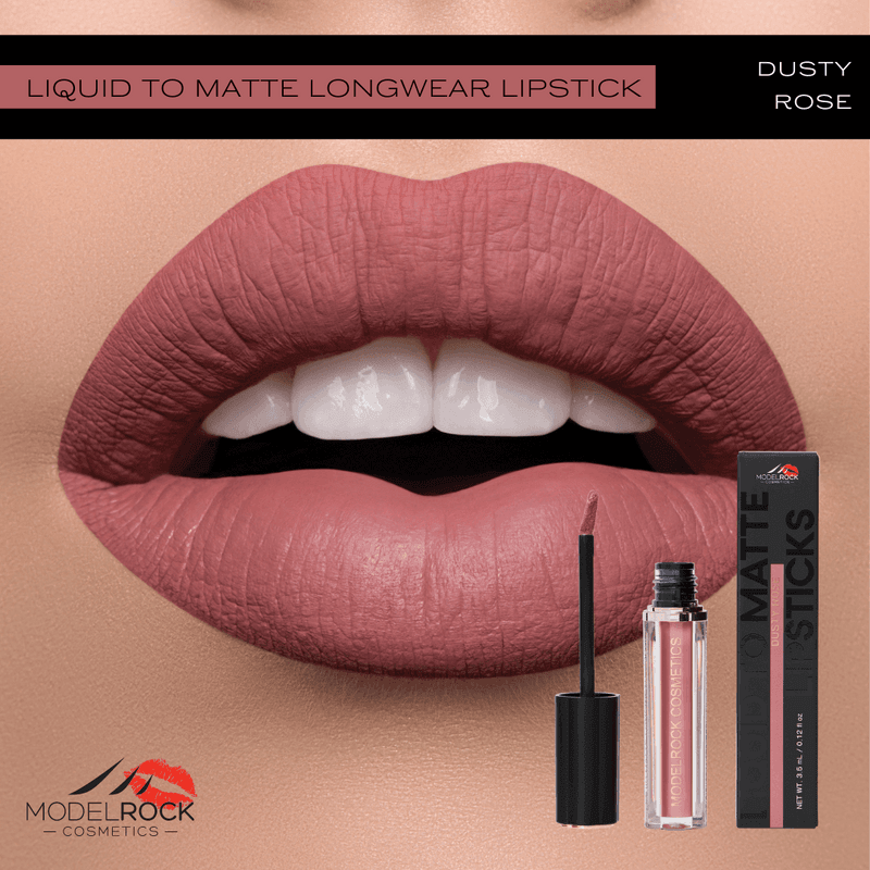 NEW Modelrock Liquid to Matte Lipstick - Long Lasting, Waterproof & Smudge Proof - Perfect for Parties, Weddings & Everyday Wear