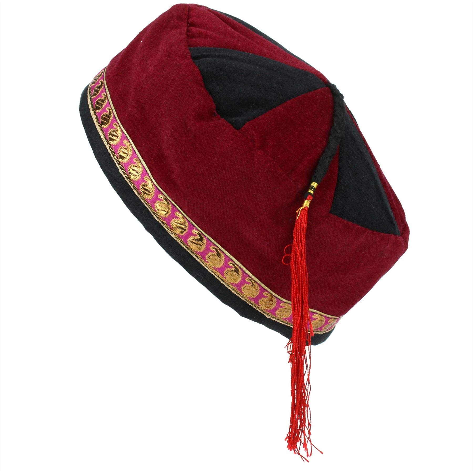 Nepalese Velvet Smoking Hat for Men & Women - Unisex Bohemian Style Cap for Relaxation, Meditation, and Yoga - Perfect for Home, Festivals, and Travel Accessories