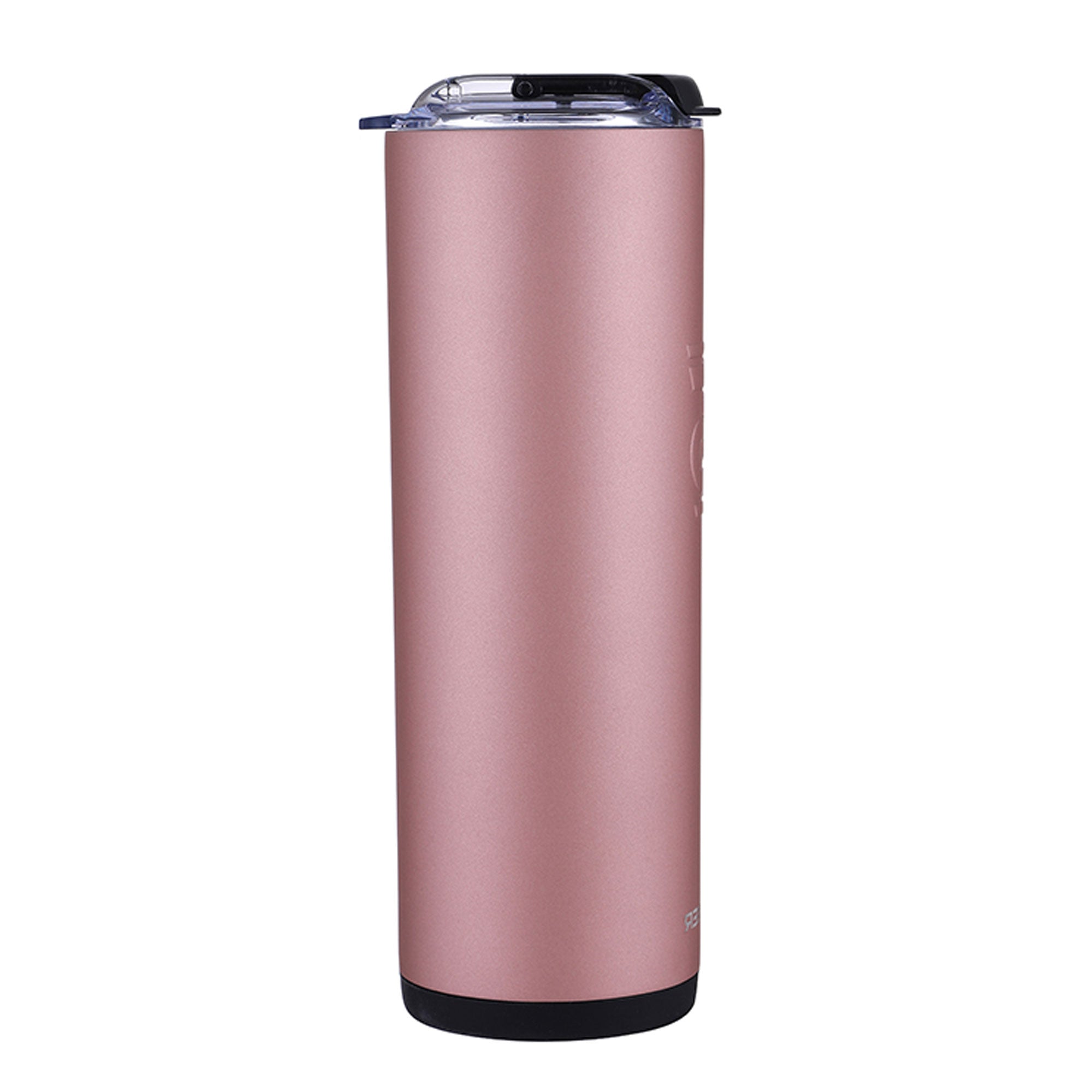 20oz Skinny Tumbler with Straw Lid - Rose Gold Stainless Steel Vacuum Insulated Cup for Hot & Cold Drinks - Perfect for Coffee, Iced Tea, Gym, Office & Travel